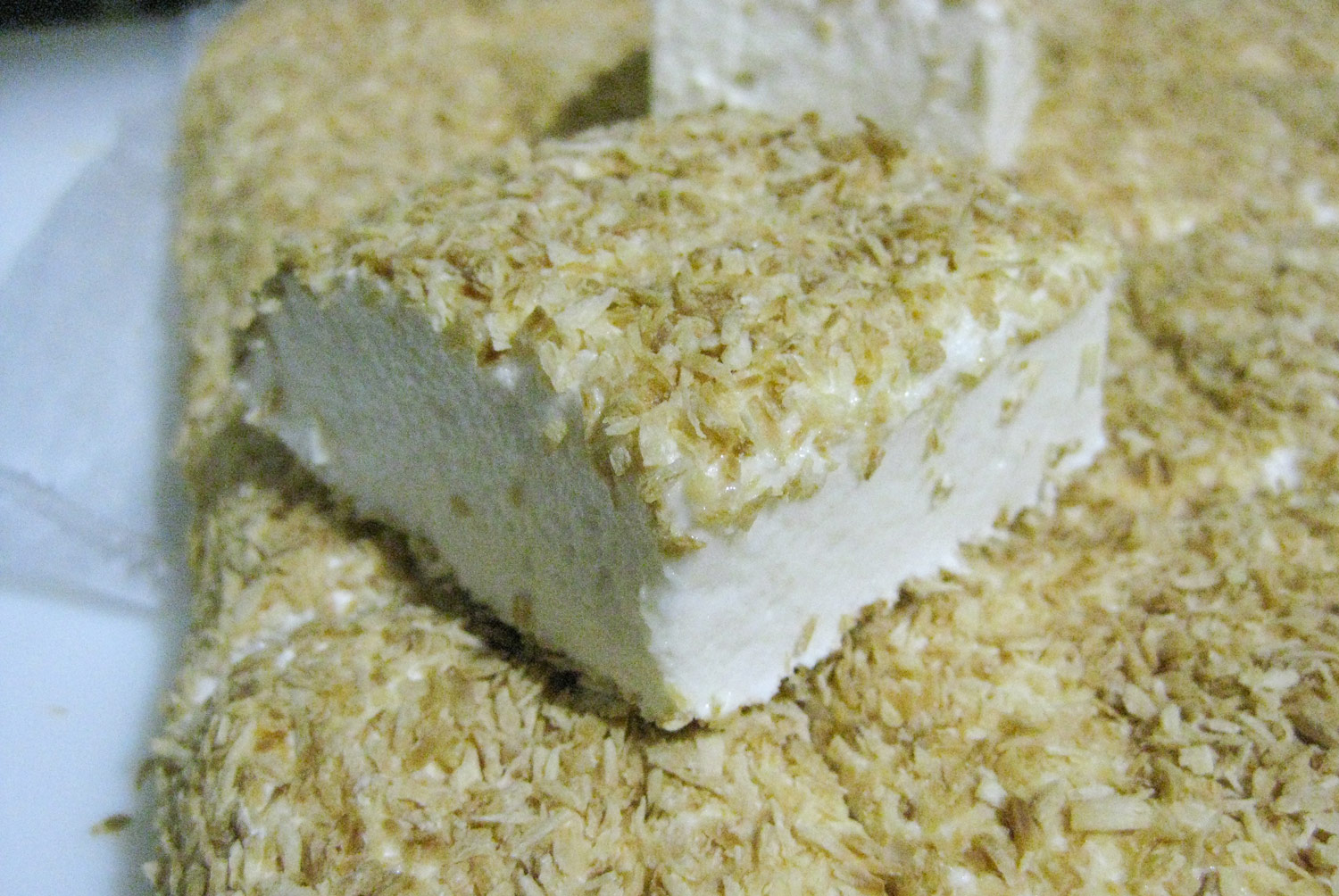 Gourmet marshmallow with toppings.