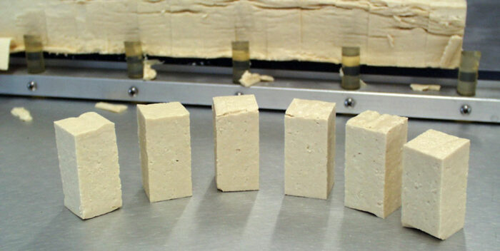 Cutting Tofu Cubes with FoodTools automated machines